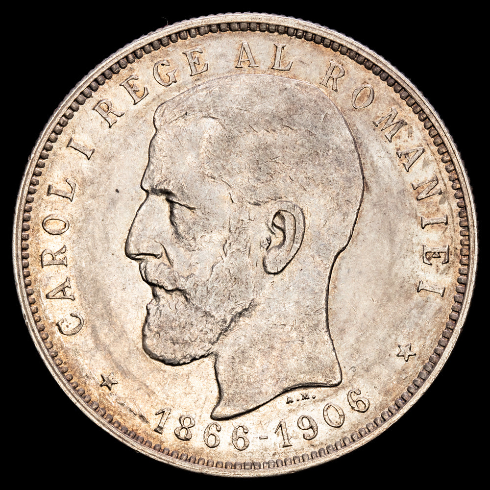 Rumanía – Carol. 5 Lei. 1906. KM#35. R.