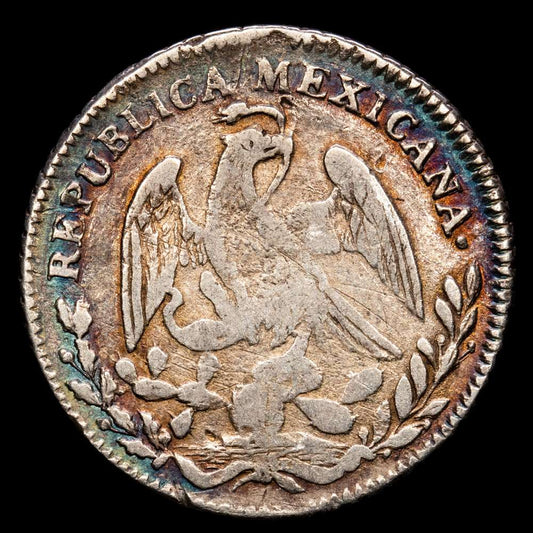 México. 1 Real. (3,35 g.). Guanajuato. 1850. P·F. KM-370,6. MBC.