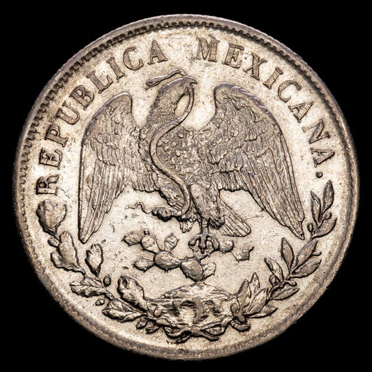México. 1 Peso. (27 g.). Guanajuato. 1898. R·S. KM-3778. EBC.
