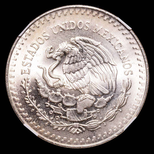 Estados Unidos Mexicanos. 1 Onza. (31,12 g.). México. 1991. KM# 494. Encapsulada por NCV como MS67.