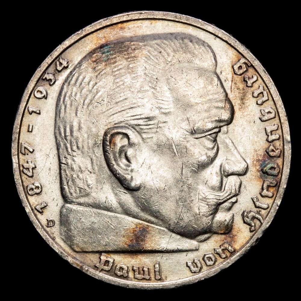 Alemania – Nazi. 5 Mark (13,83 g.). 1938. XF