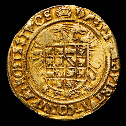 Bélgica – Carlos V. 1/2 Real D’or. (2.91 g.). Brabante. (1506-1555). DEL-516. VF+.