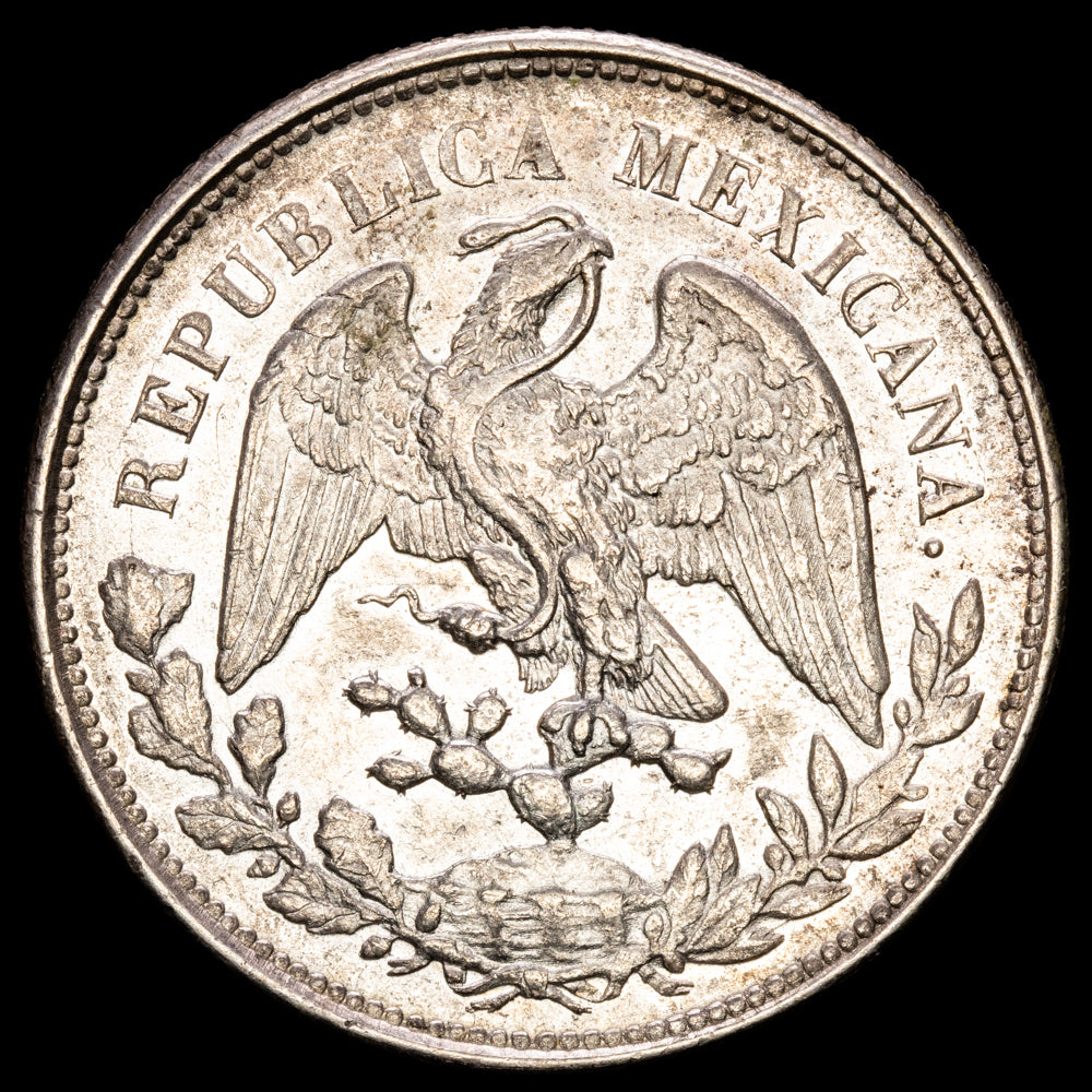 México. 1 Peso. (27,06g.). M. 1903. Ensayador A·M·. KM-409.2. . XF+.