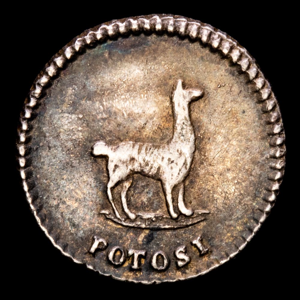 Bolivia – 1/4 Real. 1852. KM-111. XF.