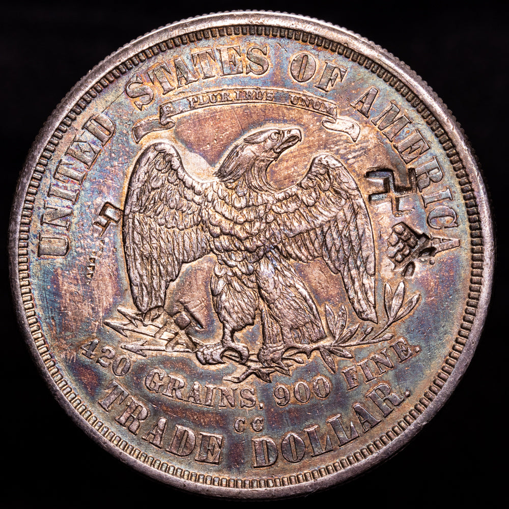 Estados Unidos. Dólar. (27,1 g.). C.C.. 1874. KM-108. EBC. Excelente condición. Pátina iridiscente.