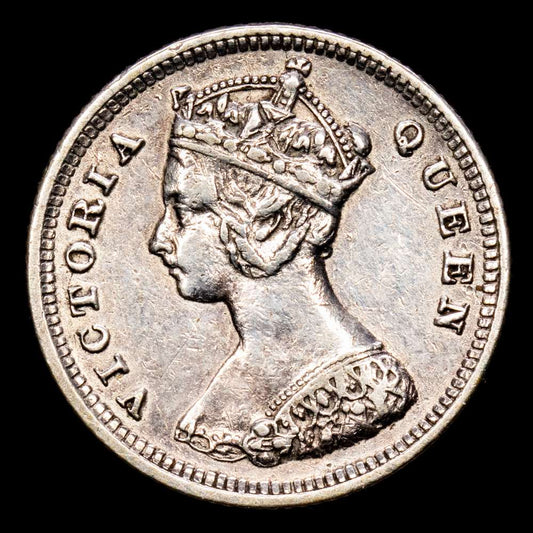 Hong Kong – Victoria Queen. Ten Cents. (2,71 g.). 1890. KM-6,3. MBC+.