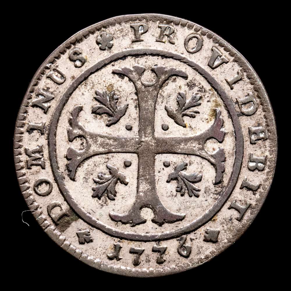 Suiza. 1/2 Batzen. (1,98 g.). Berna. 1776. DT-525N. EBC. Restos de brillo original.