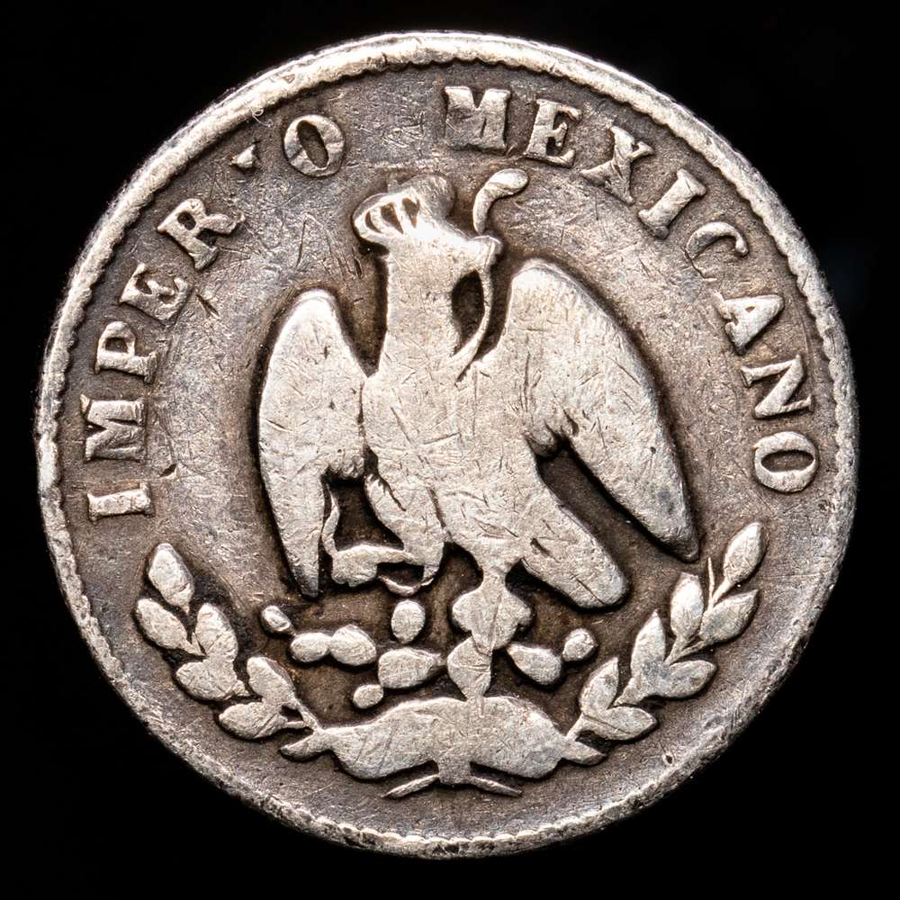 México. 10 Centavos. (2,45 g.). México. 1864. M. KM-386,1. VF.