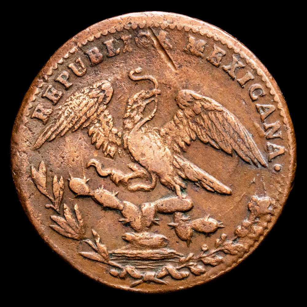República de México. 1/4 Real. (7,13 g.). México. 1835. KM-358. MBC.