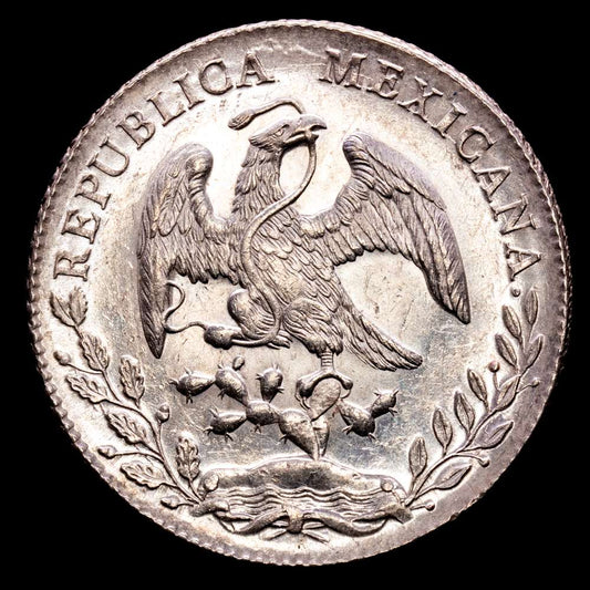 República de México. (27,02 g.). Ciudad de México. 1886. M·H. KM-377.10. Brillo original. EBC+