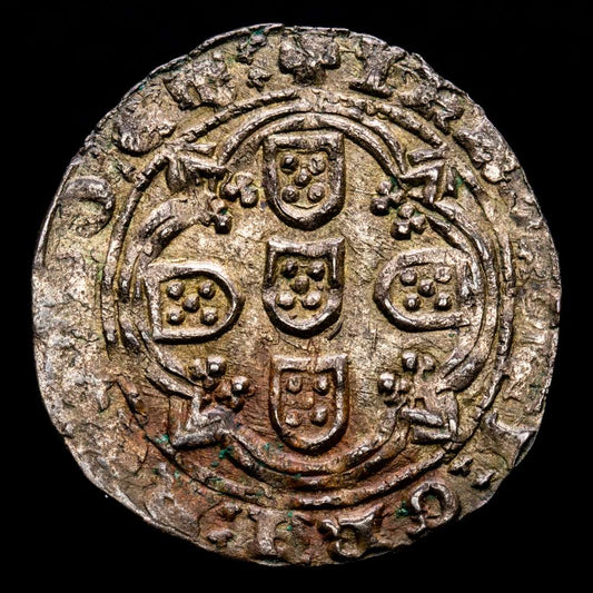 Portugal – D. Joao. Real Branco. (3,13 g.). Lisboa. (1385-1433). AG-52.02. MBC+.