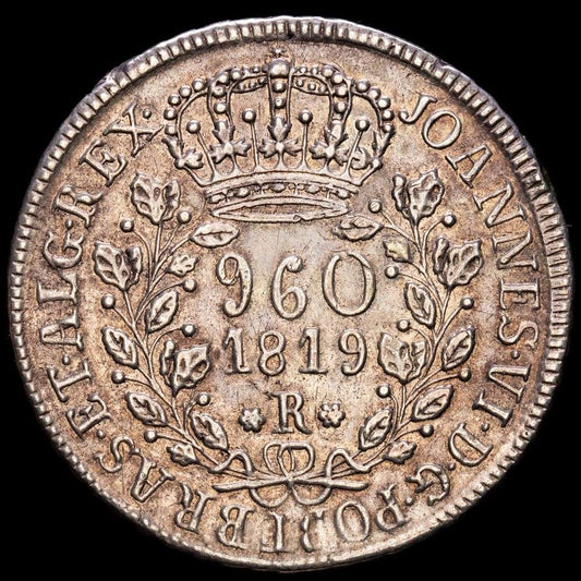 Brasil. Joannes VI. 960 Reis (26,36 g.). Rio. 1819. KM-326.1. MBC+.