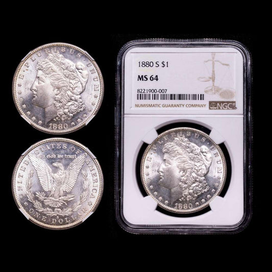 Estados Unidos. 1 Dollar. San Francisco. 1880. MS 64.