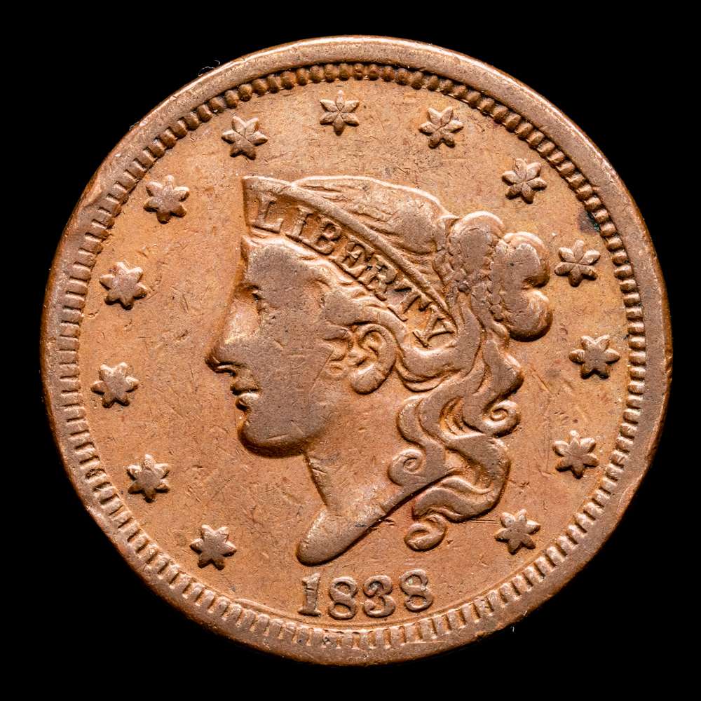 Estados Unidos. 1 Centavo. (10,58 g.). Philadelphia. 1838. KM-45. MBC+.
