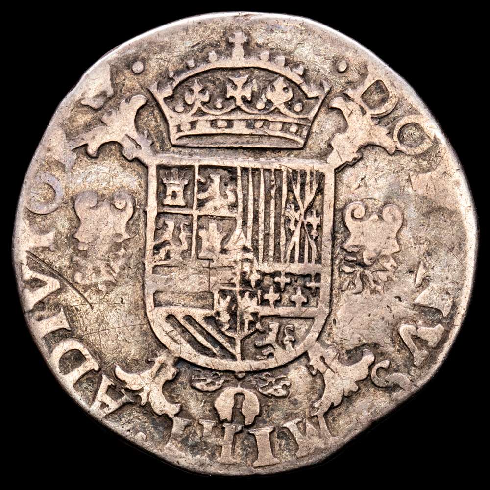 Paises Bajos – Felipe II. 1/2 Escudo. (15,81 g.). Amberes. 1564. G.H. 211. MBC.