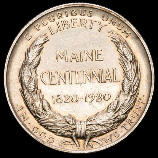 Estados Unidos. 1/2 Dolar (12,53 g.). Maine. 1920. KM-146. XF-.