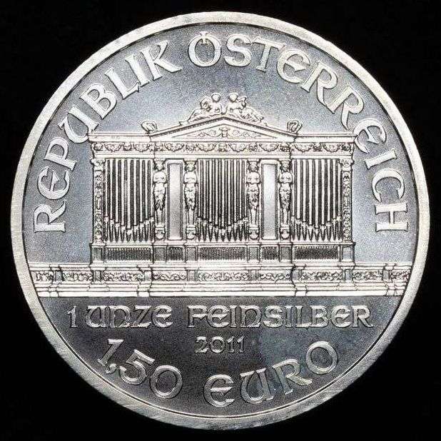 Vienna – 1½ Euro Philharmonic (Bullion Coin) Vienna, 2011. SC