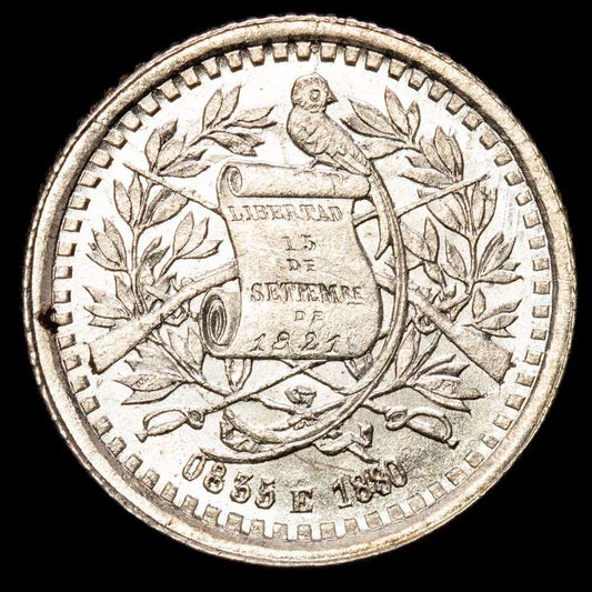 República de Guatemala – 1/2 Real (1,54 g.). 1880. KM-155.1. UNC.
