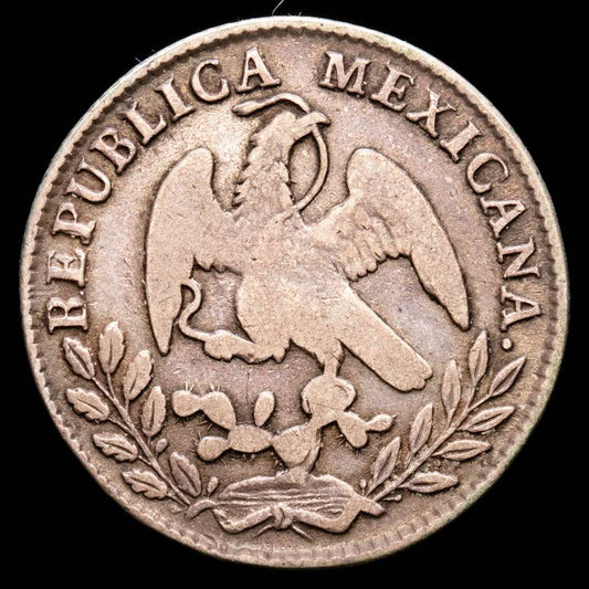 República de México. 2 Reales. (6,49 g.). México. 1863. Ensayador C·H. KM-374-10. VF.