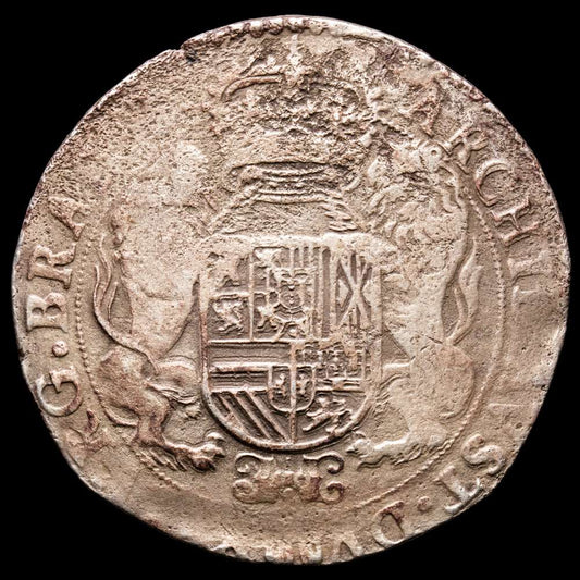 Paises Bajos – Felipe IV. Ducatón. (30,7 g.). Amberes. 1635. VTI-1160. BC+.