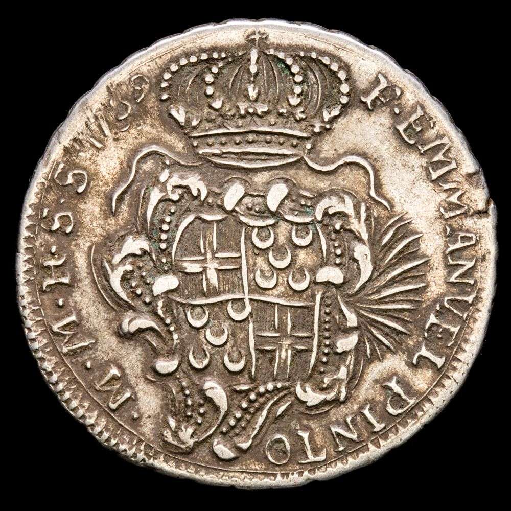 Malta – Emmanuel Pinto. 15 Tari (14,77 g.). 1759. VF+