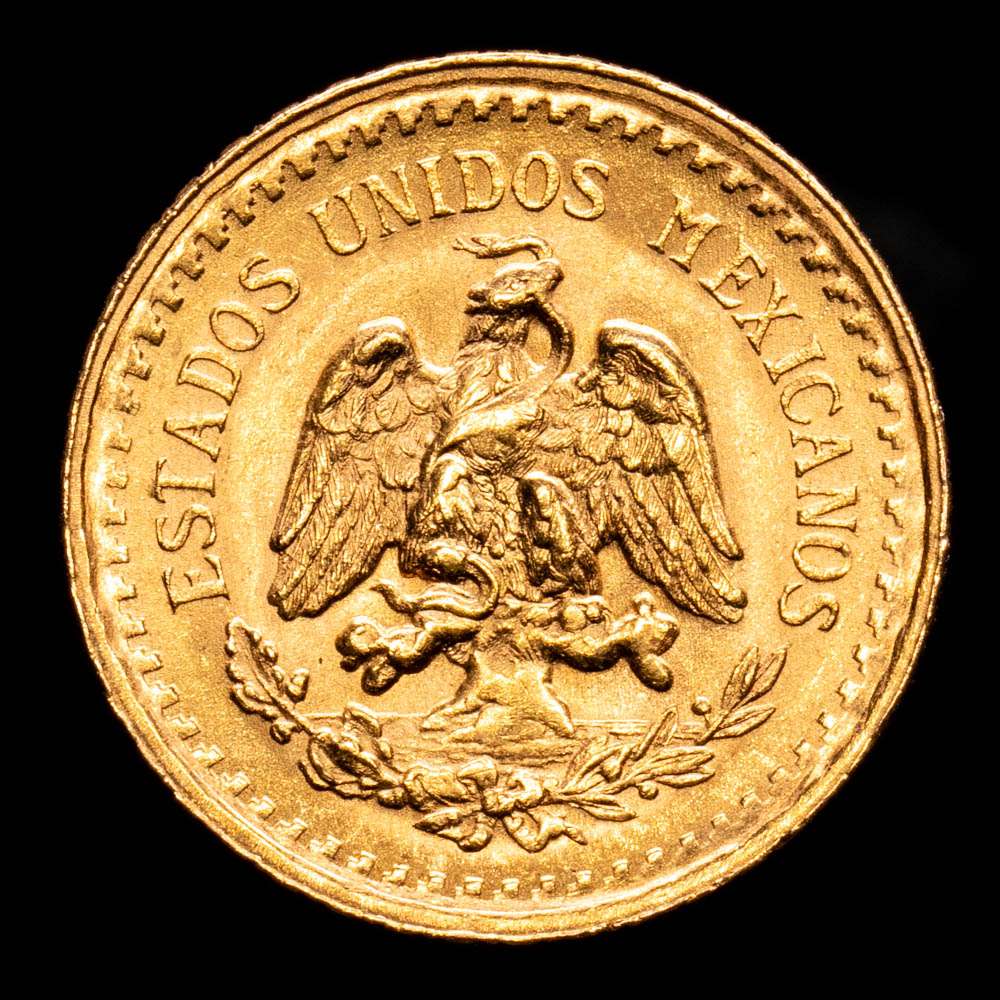 México. 2 1/2 Pesos. (2,08 g.). 1945. KM-463. UNC-.