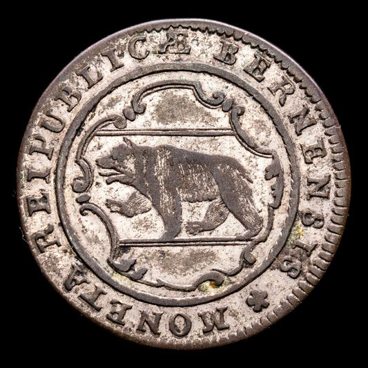 Suiza. 1/2 Batzen. (1,98 g.). Berna. 1776. DT-525N. EBC. Restos de brillo original.