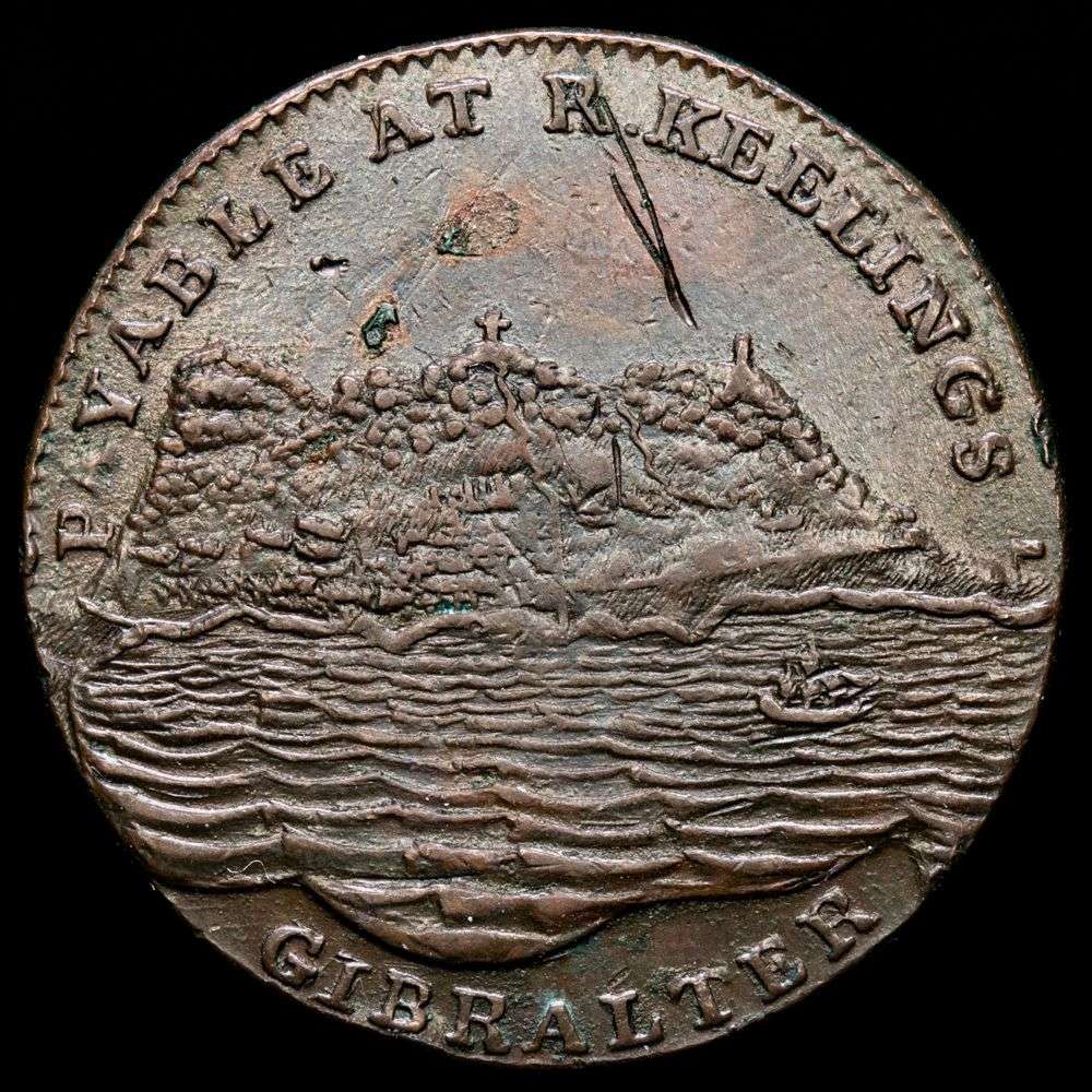 Gibraltar. 2 Quartos. (9,43g.). 1802. KM-TN.2-2. MBC+.