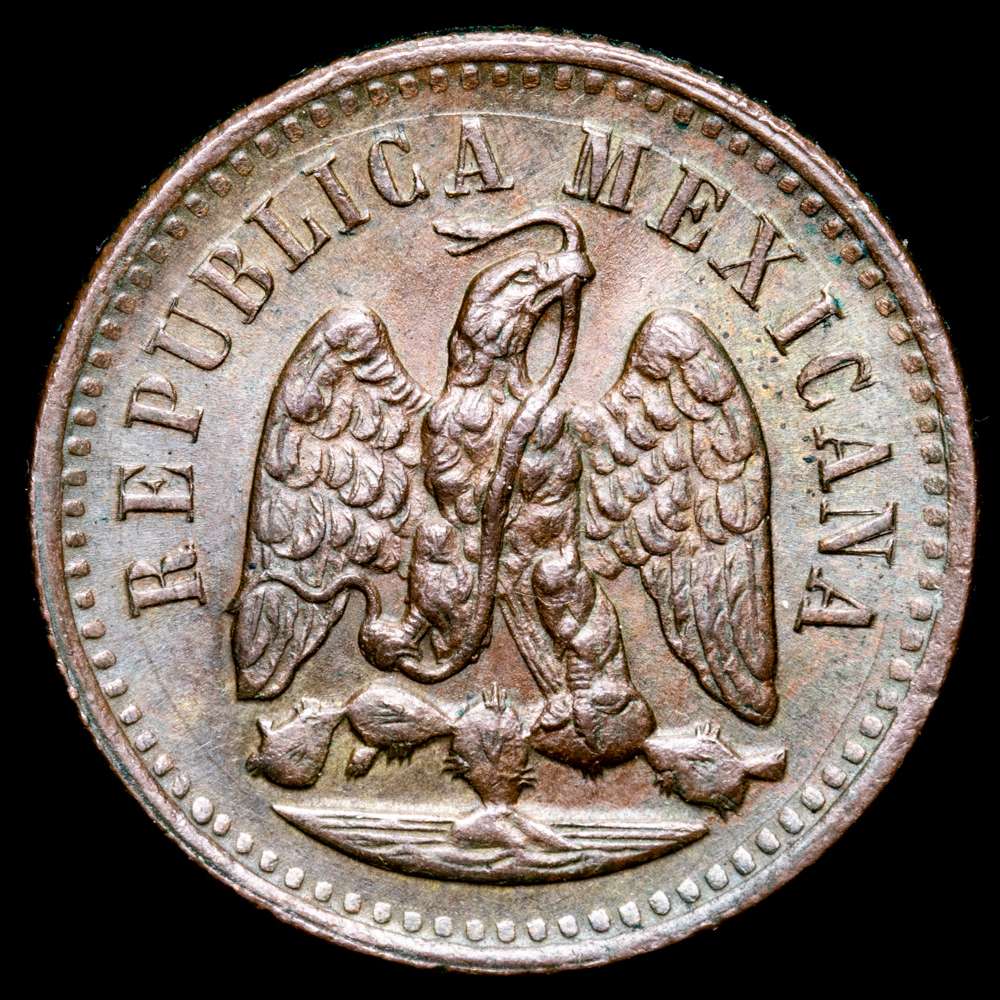 Mexico. 1 Centavo. (7,99 g.). Mexico. 1891. KM-391.6. UNC. Excelente condición