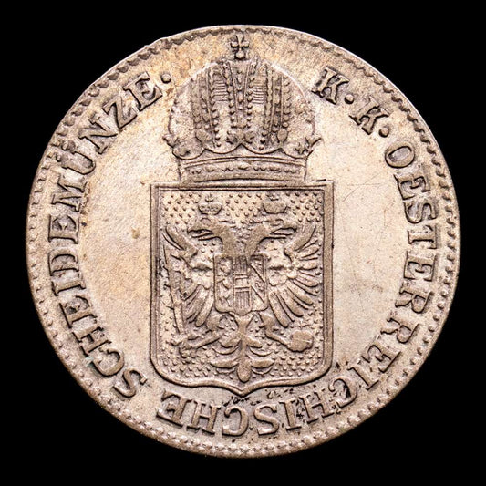 Austria. 6 Kreuzer. (1,84 g.). A. 1849. KM-2200. EBC+. Restos de brillo original