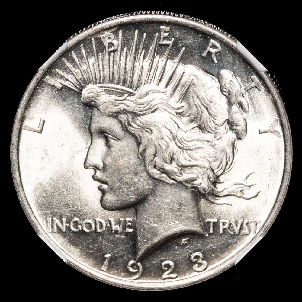 Estados Unidos. 1 Dollar. ( g.). 1923. Encapsulado por NGC MS61.